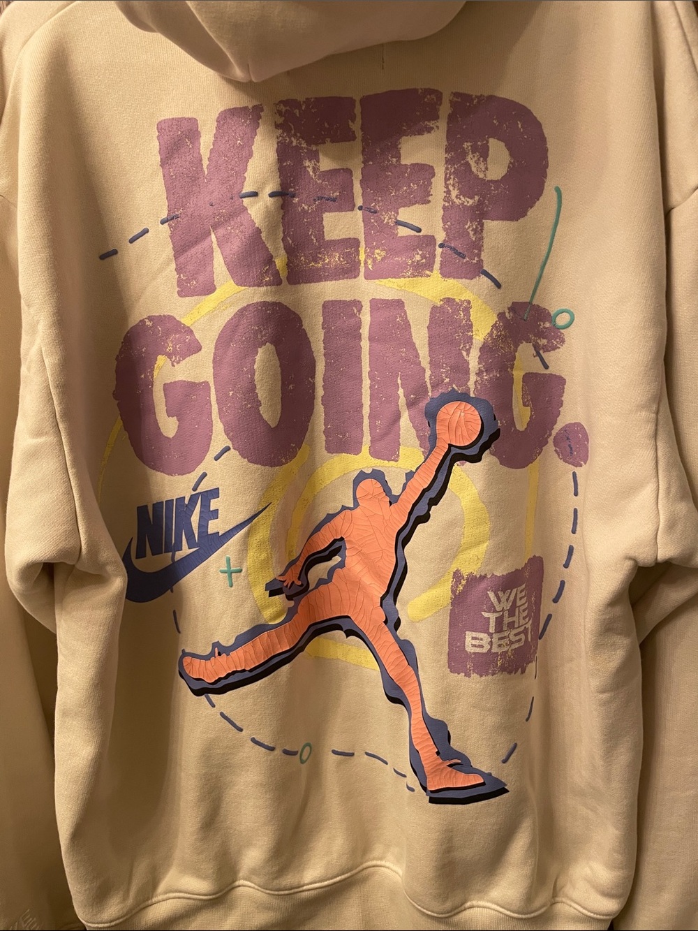 Nike Air Jordan X Dj Khaled Keep Going We The Best Tan Hoodie View 2